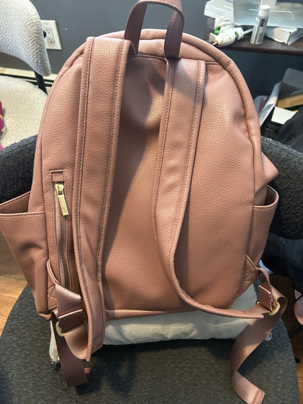 Freshly Picked Diaper Bag Dusty Rose With Changing Pad